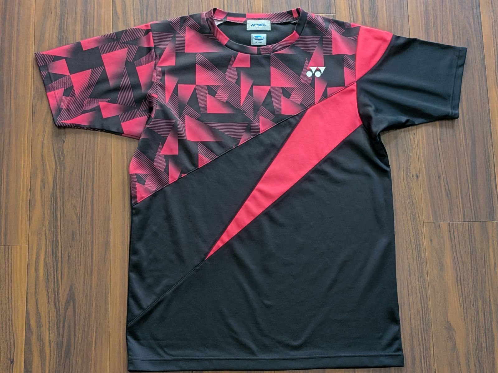 YONEX ヨネックス VERY COOL ゲームシャツ ユニフォーム L 黒赤