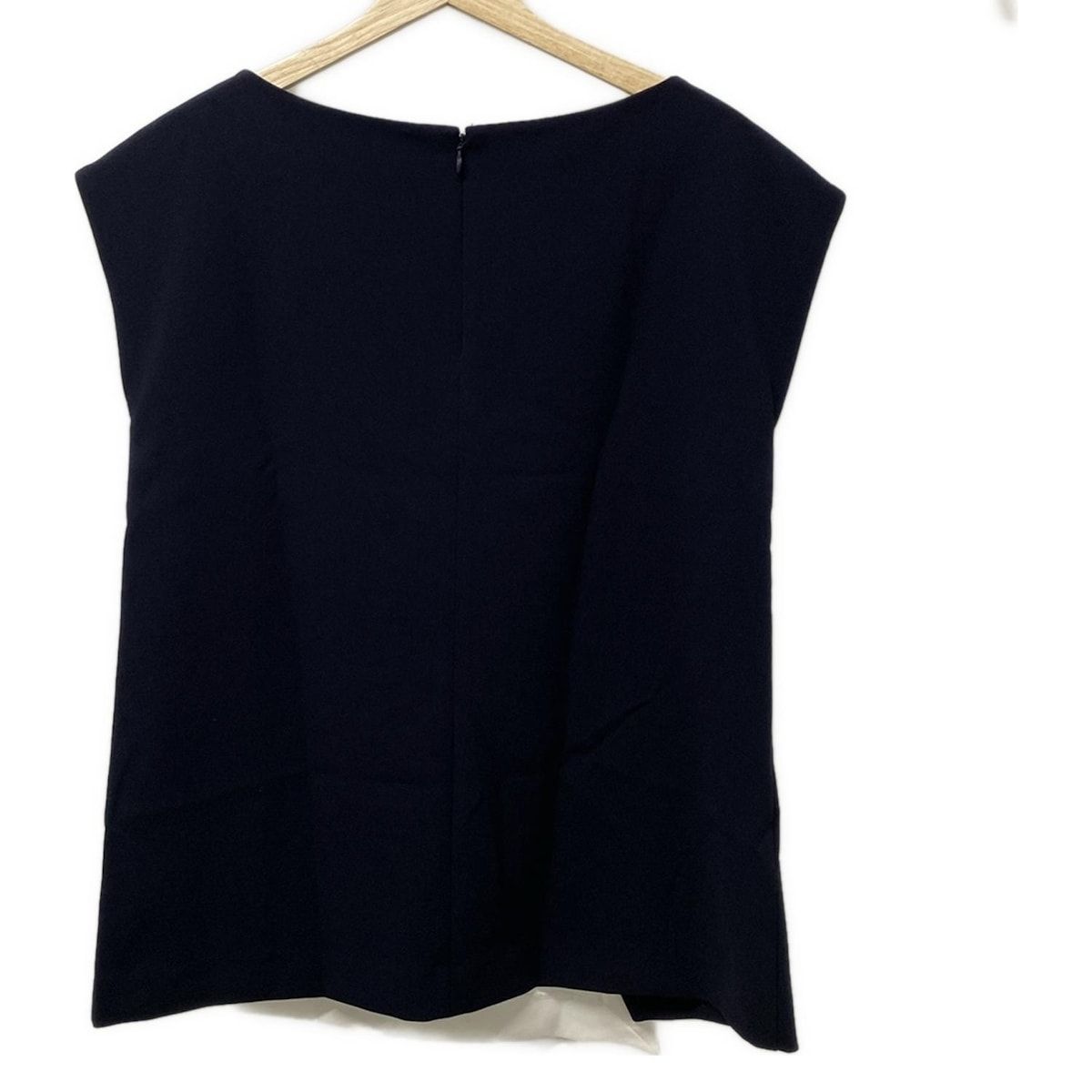 DAMAcollection ダーマ ノースリーブカットソー サイズ9 R レディース - ダークネイビー×白