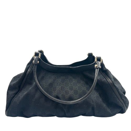 GUCCI グッチ トートバッグ GGキャンバス アビー 189835 ブラック GUCCI トートバッグGG キャンバスレザーブラックアビー
