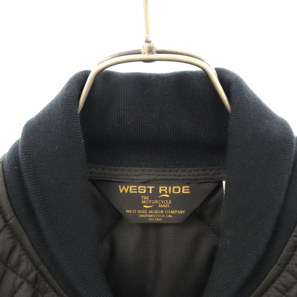 WEST RIDE CYCLE TOGS (ウエスト ライド) ロゴ キルティング スナップ