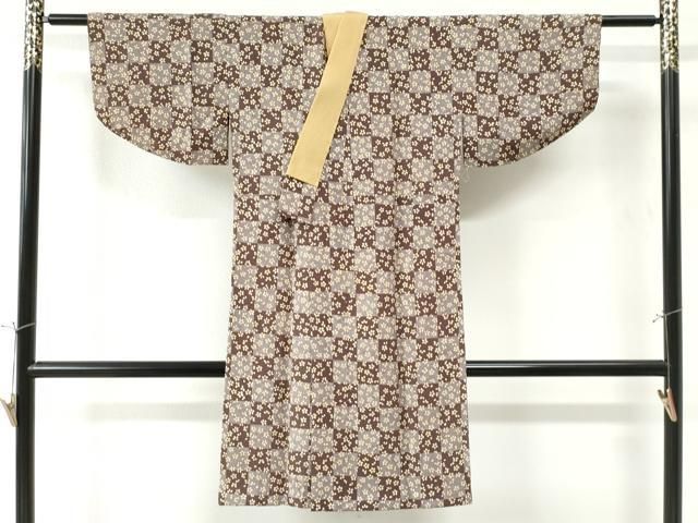 平和屋着物○長襦袢 袷 道長舞花文 さが美扱い 正絹 逸品 未使用