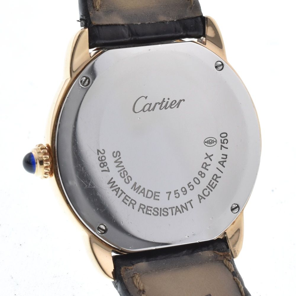 カルティエ Cartier W6700355/2987 ロンドソロ SM SS レザー クォーツ レディース良品 M#131647