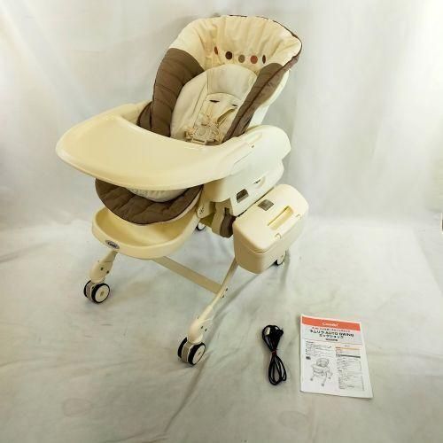 コンビ　ネムリラ オートスイング エッグショック BE ココアブラウン　美品 Amazon.co.jp: コンビ ネムリラ AUTO SWING エッグショック BE