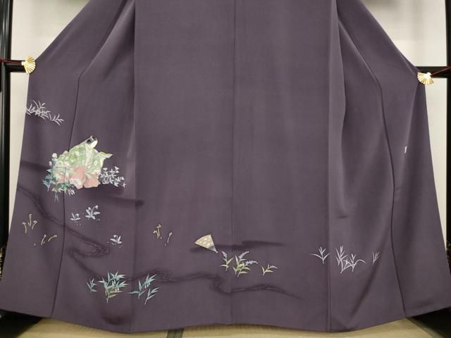 平和屋着物○本加賀友禅作家 毎田健治 訪問着 能面 人物文