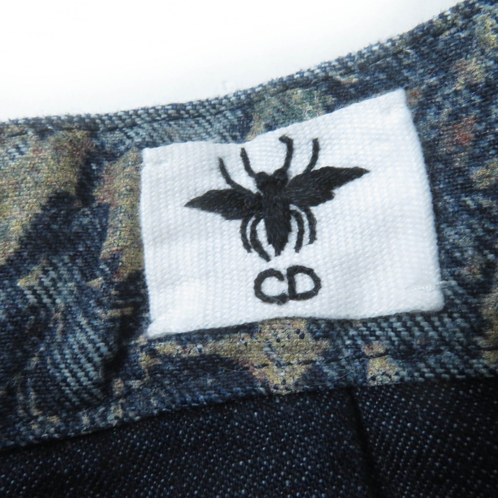 極美品☆Christian Dior クリスチャンディオール 252B23A3568 BEE刺繍 デニム ビスチェ トップス インディゴ 38 正規品 レディース 極美品☆Christian Dior クリスチャンディオール 252B23A3568