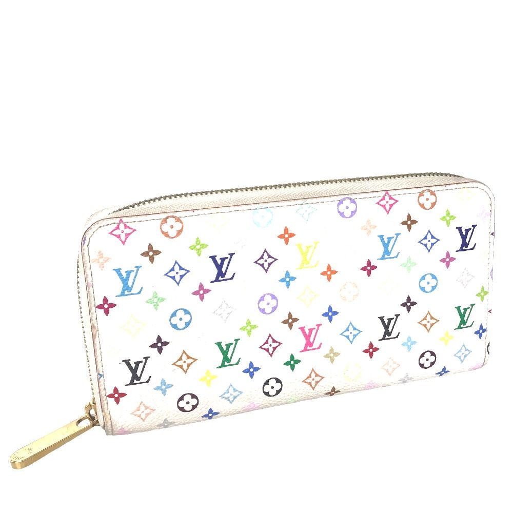 LOUIS VUITTON ルイヴィトン ジッピーウォレット ラウンドファスナー ゴールド金具 長財布 レディース モノグラムマルチカラー ホワイト  M60241 中古品【 鑑定済】 - メルカリ