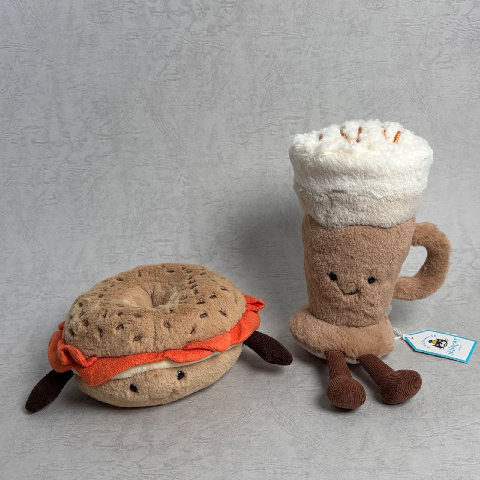 新品 ジェリーキャット Jellycat べーグル パン ベーグルサンド