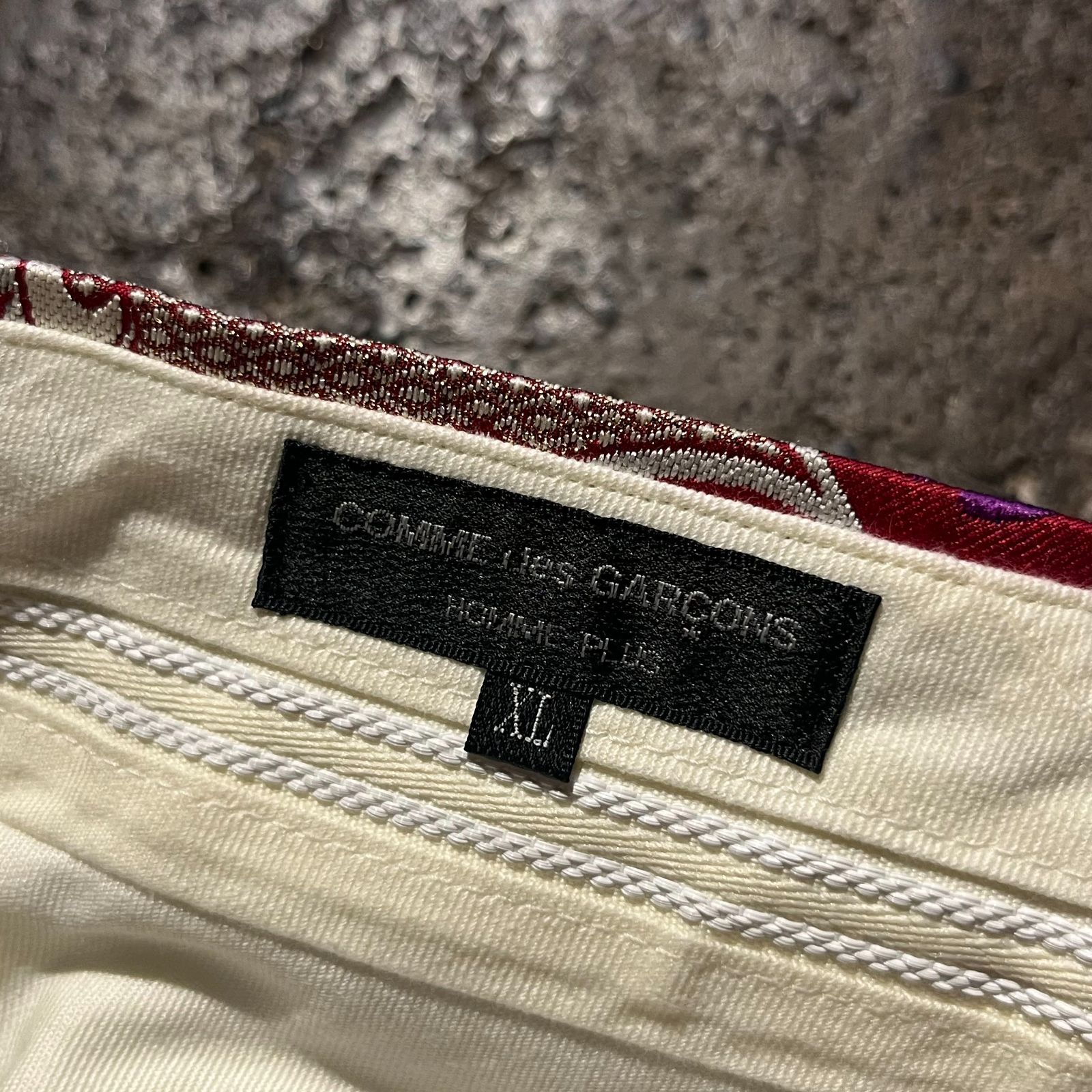 COMME des GARÇONS 花柄サルエルパンツ　S COMME des GARCONS Homme Plus】コムデギャルソン サルエル