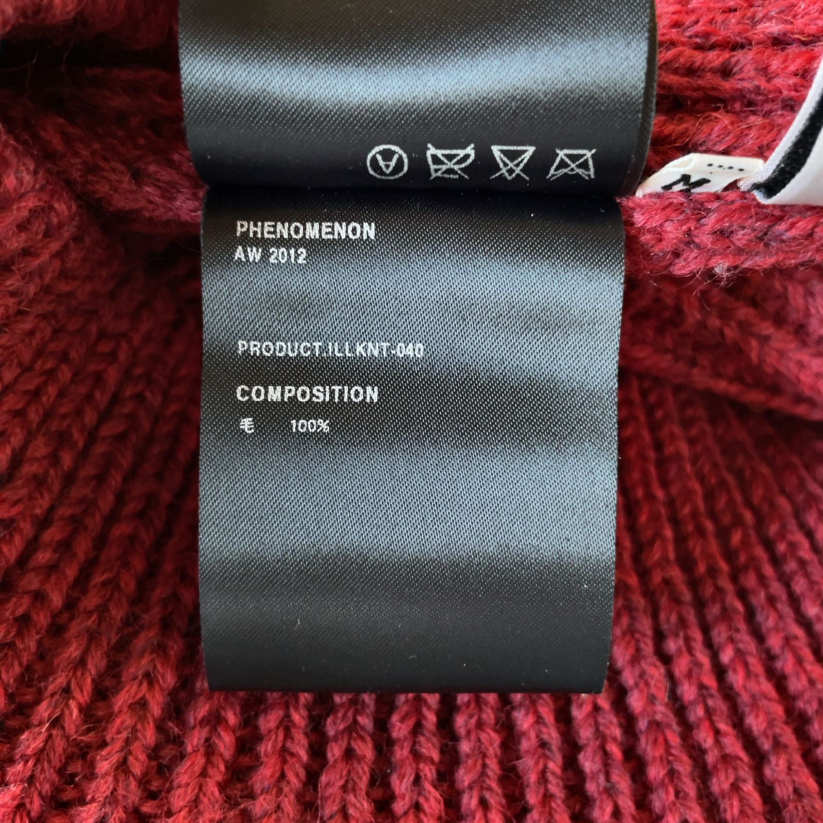 PHENOMENON BLACK SHEEP ローゲージニット イギリス製 Mサイズ[NS0007