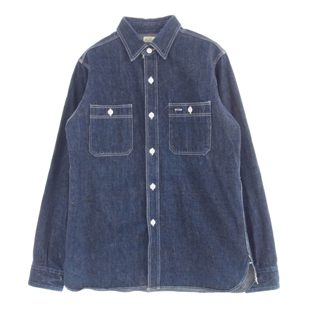 WAREHOUSE ウエアハウス DUCK DIGGER ダックディガー デニムシャツ 長袖 インディゴブルー系 36
