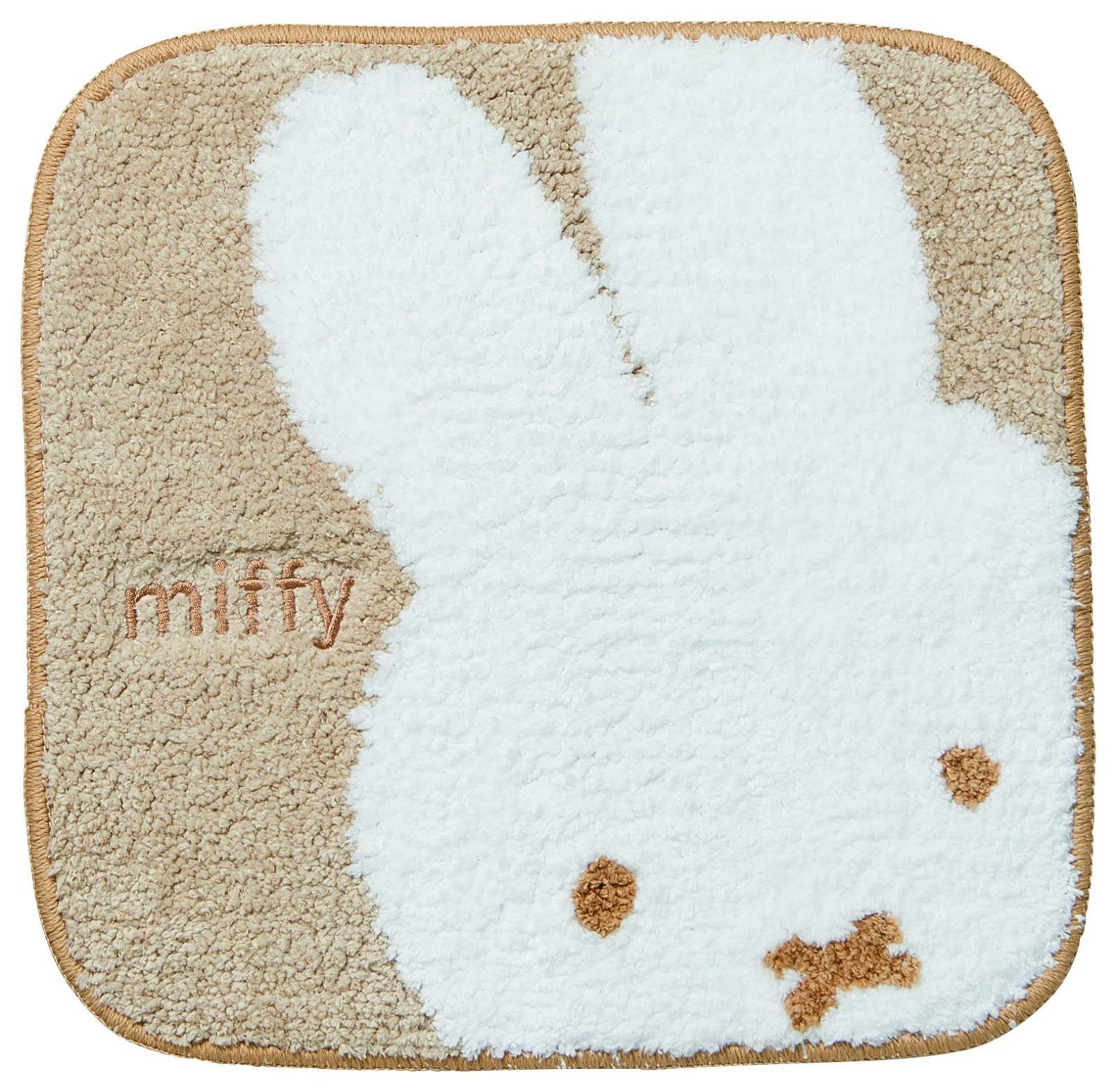 チェアパッド miffy ミッフィー すわってベージュ 丸眞 586525 H38×W38cm