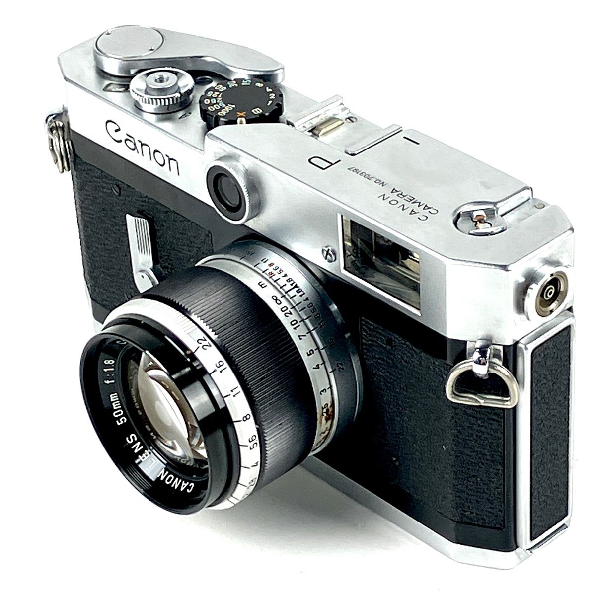 キヤノン Canon P + 50mm F1.8 Lマウント L39 フィルム レンジ