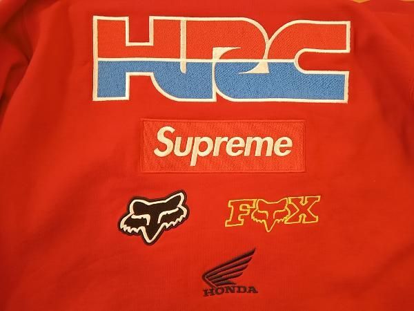 supreme シュプリーム 19aw Honda Fox Racing HRC crewneck M