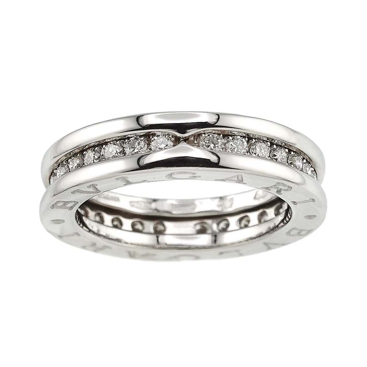 ブルガリ BVLGARI ビーゼロワン #48 リング ダイヤ K18 WG