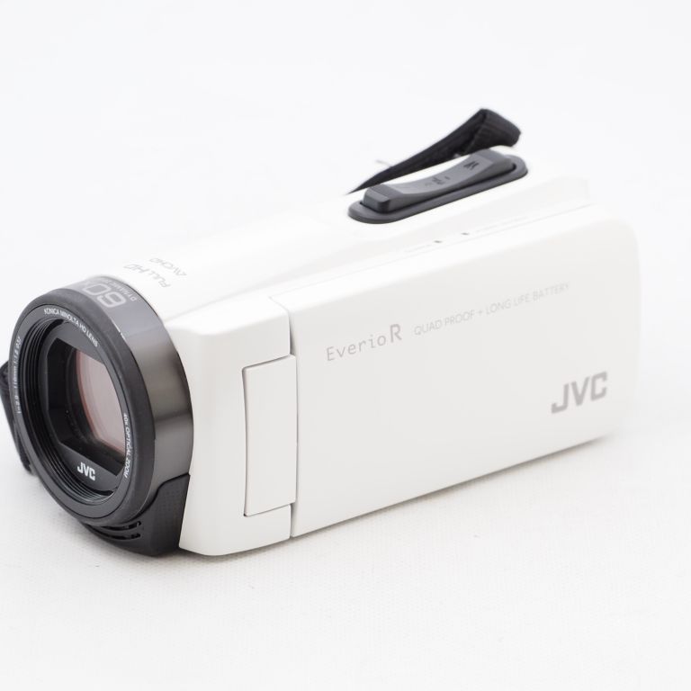 JVCKENWOOD JVC ビデオカメラ Everio R 防水 防塵 32GB シャインホワイト GZ-R470-W - カメラ