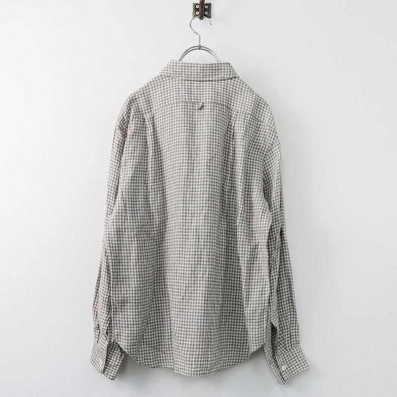 MARGARET HOWELL リネン100 メンズ マーガレットハウエル MARGARET HOWELL リネン ギンガム