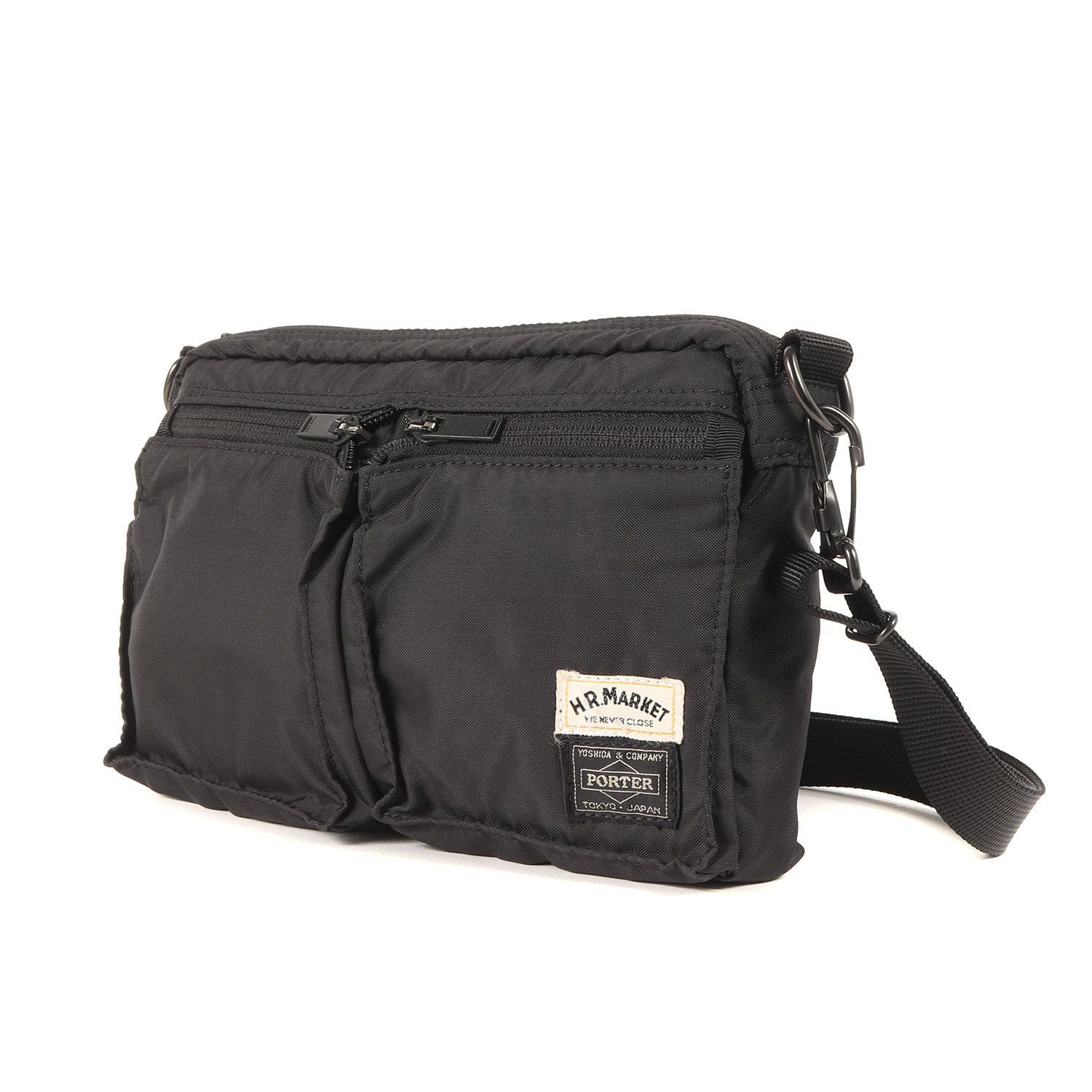 H.R.MARKET ハリウッドランチマーケット バッグ | PORTER HP ミニ ショルダー バッグ | ブラック 黒 | ブランド コラボ 吉田カバン メンズ