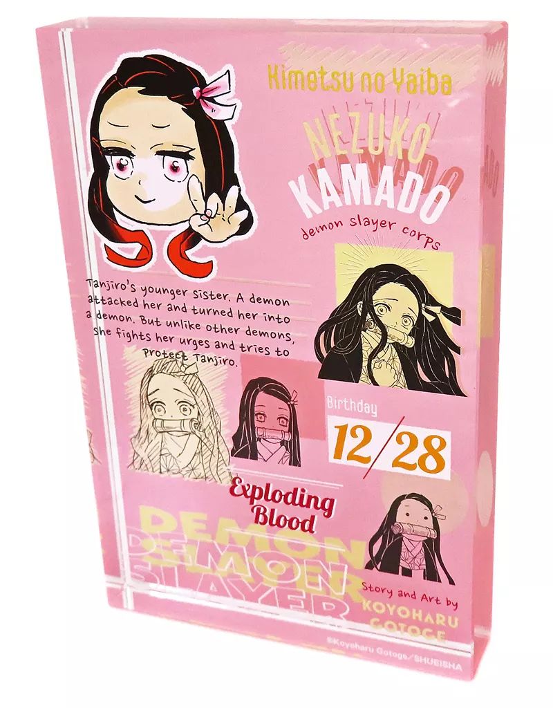 【】アクリルスタンド・アクリルパネル 竈門禰豆子 アクリルブロック“HEROES”(2024) 「鬼滅の刃」