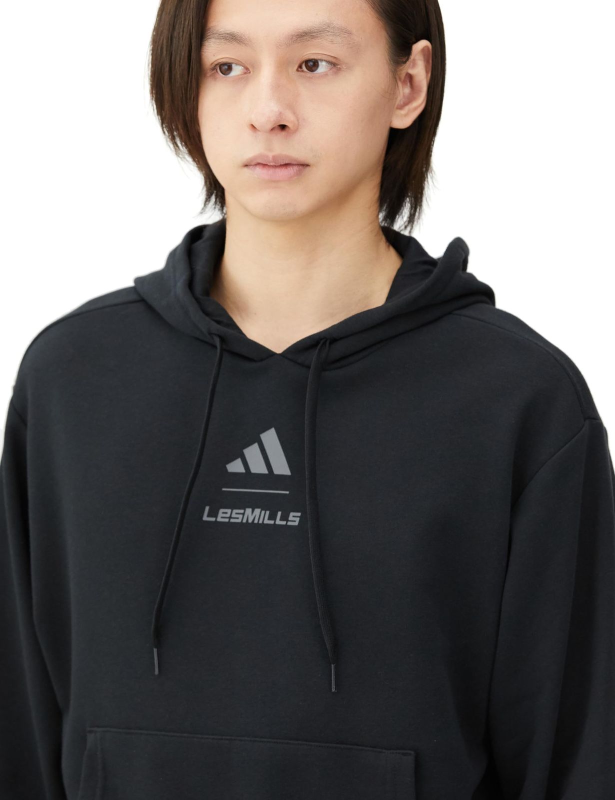 [アディダス] スウェット パーカー Les Mills グラフィックパーカー JRS34 メンズ ブラック(IX7981) J/L [ブラック(IX7981)] [L]