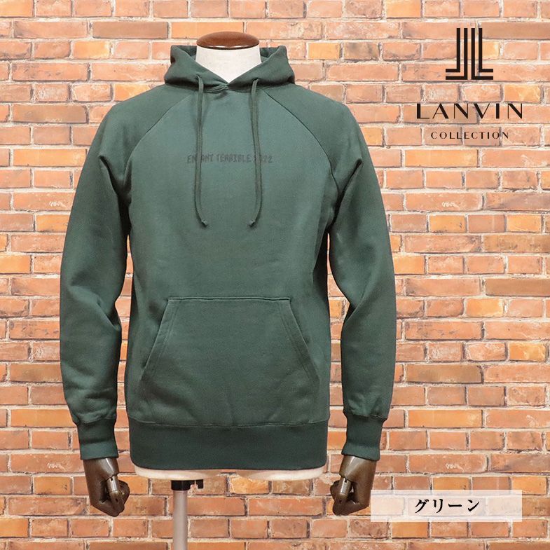 LANVIN COLLECTION/52サイズ/日本製パーカー スウェット レタード プリント ラグラン ストリート サーフ 新品/マゼンダピンク/ib174/ LANVIN COLLECTION/52サイズ/日本製パーカー スウェット