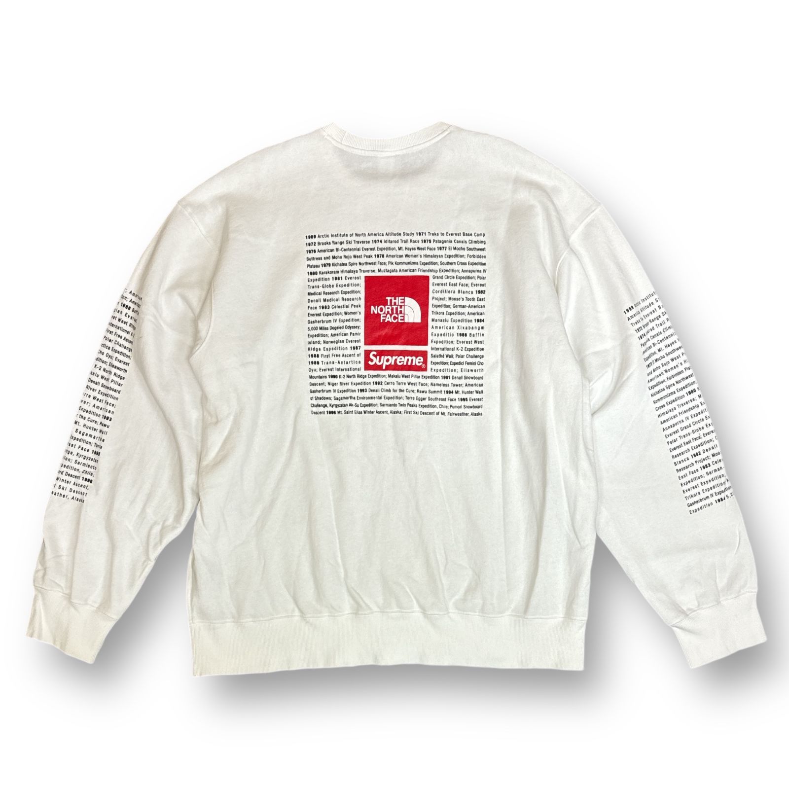 国内正規 Supreme 24SS The North Face Crewneck White コラボ 