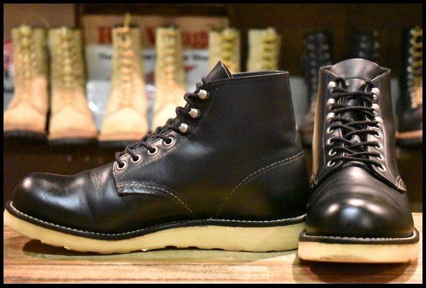 7D 良品 04年】レッドウィング 8165 アイリッシュセッター 黒