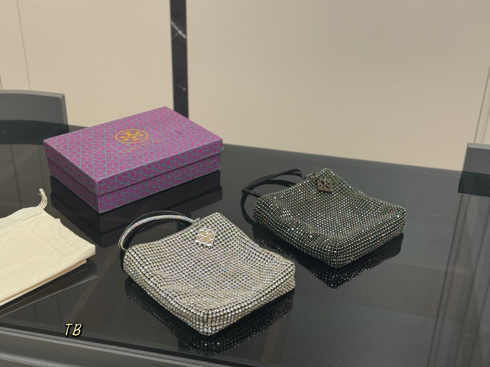 ミュウミュウ miumiu チェリープリント デニム ショルダーバッグ