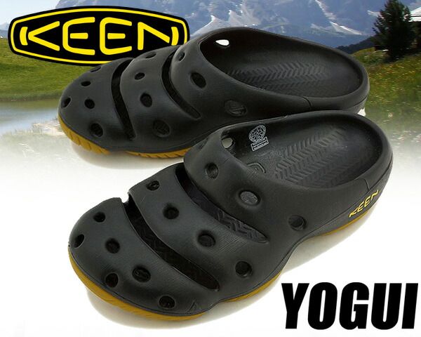 キーン ヨギ KEEN YOGUI black 1001966 メンズ サンダル 防滑 アウトドア ブラック ミュール