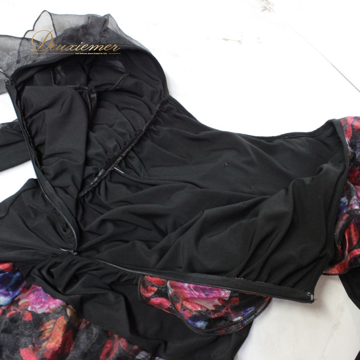 美品 社交ダンス衣装】ワンピース ドレス leirena レイリーナ 黒