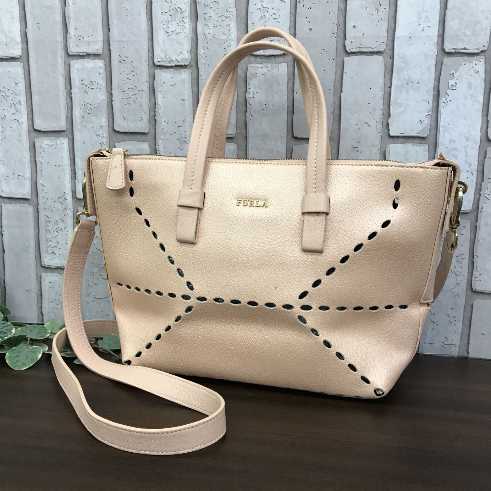 9250-1】FURLA フルラ 2way ショルダーバッグ ハンドバッグ トート