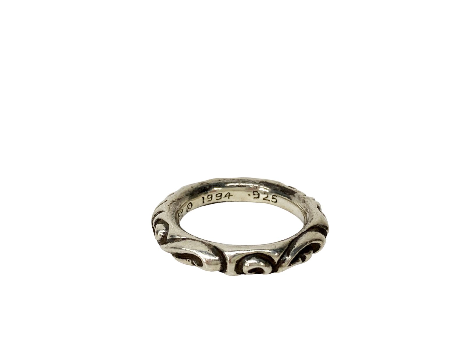 CHROMEHEARTS スクロールバンドリング　レディース　シルバー925 楽天市場】【中古】 CHROME HEARTS クロムハーツ スクロール