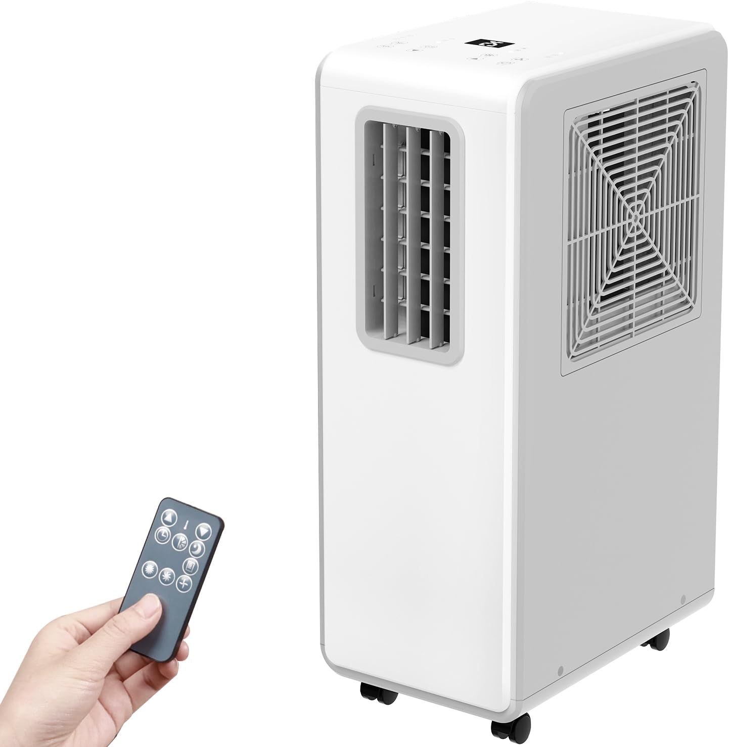 工事不要 スポットクーラー 家庭用 ポータブルクーラー 冷風 送風 除湿 15L|日 衣類乾燥 スイング タイマー機能 キャスター付 おやすみモード リモコン付 移動式 スポットエアコン コンパクトクーラー 省エネ コンプレッサー式 部屋干し カビ防止 梅…