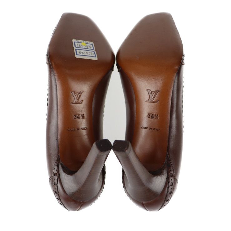 LOUIS VUITTON ルイ ヴィトン パンプス パンプス - レザー ブラウン