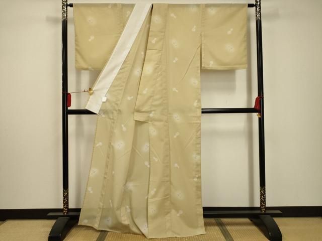 平和屋着物 夏物 小紋 絽 瓢箪文 暈し染め 洗える着物 AABA5669sx