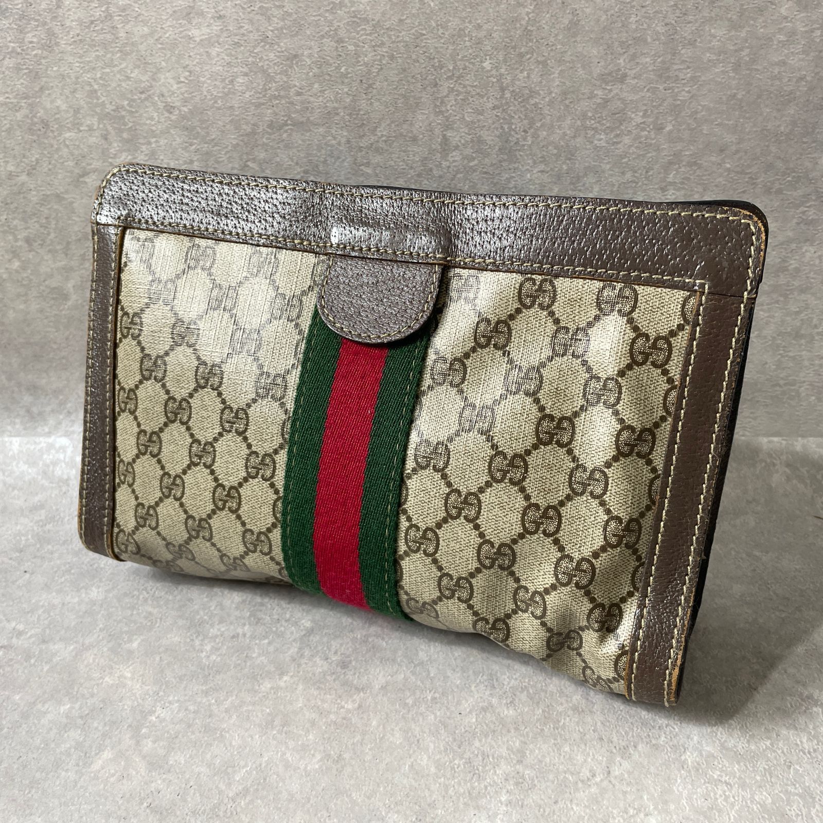 GUCCI グッチ シェリーライン ハンドバッグ GGスプリーム ヴィンテージ OLD GUCCI ヴィンテージ シェリーライン GGスプリーム