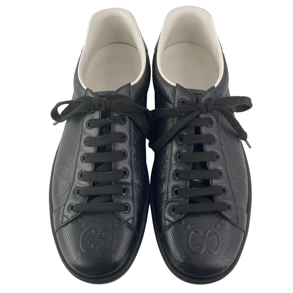 中古】 GUCCI グッチ GGエンボス スニーカー 625787 1XK10 1000