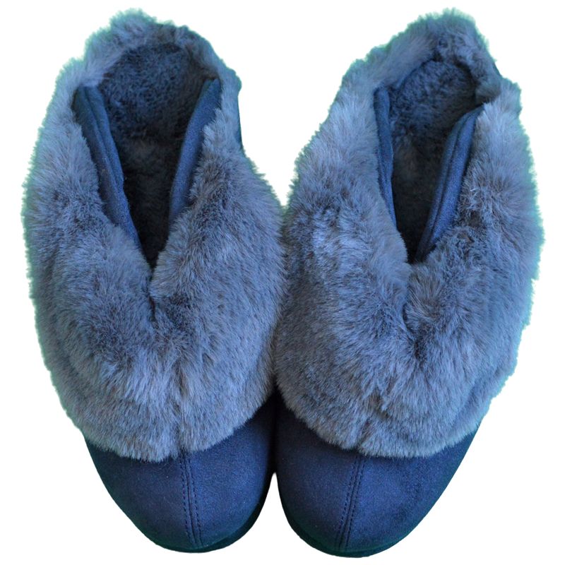 超 防寒草履ミュール けるみにょん ネイビー ヌバック M or Lサイズ アイスバーン対応 セラミック底 温かい かわいい ふわふわ もこもこ オリジナル 成人式 和洋兼用 冬 寒い足元 雪滑らない 幸福パワー引き寄せ 13 00 19 NV