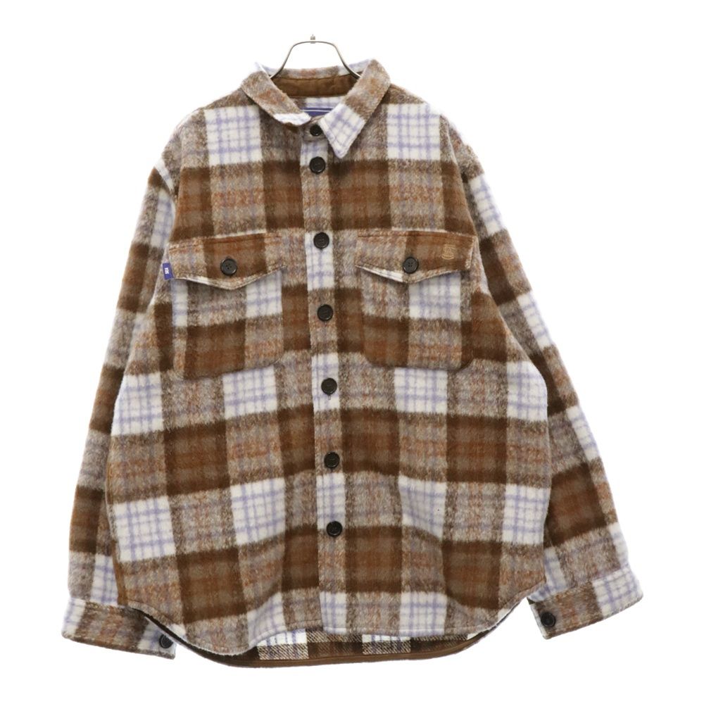 ジャケット・アウター WIND AND SEA SHAGGY PLAID CPO SHIRT JKT windandsea SHAGGY PLAID CPO SHIRT JACKET（Relwen Windzip