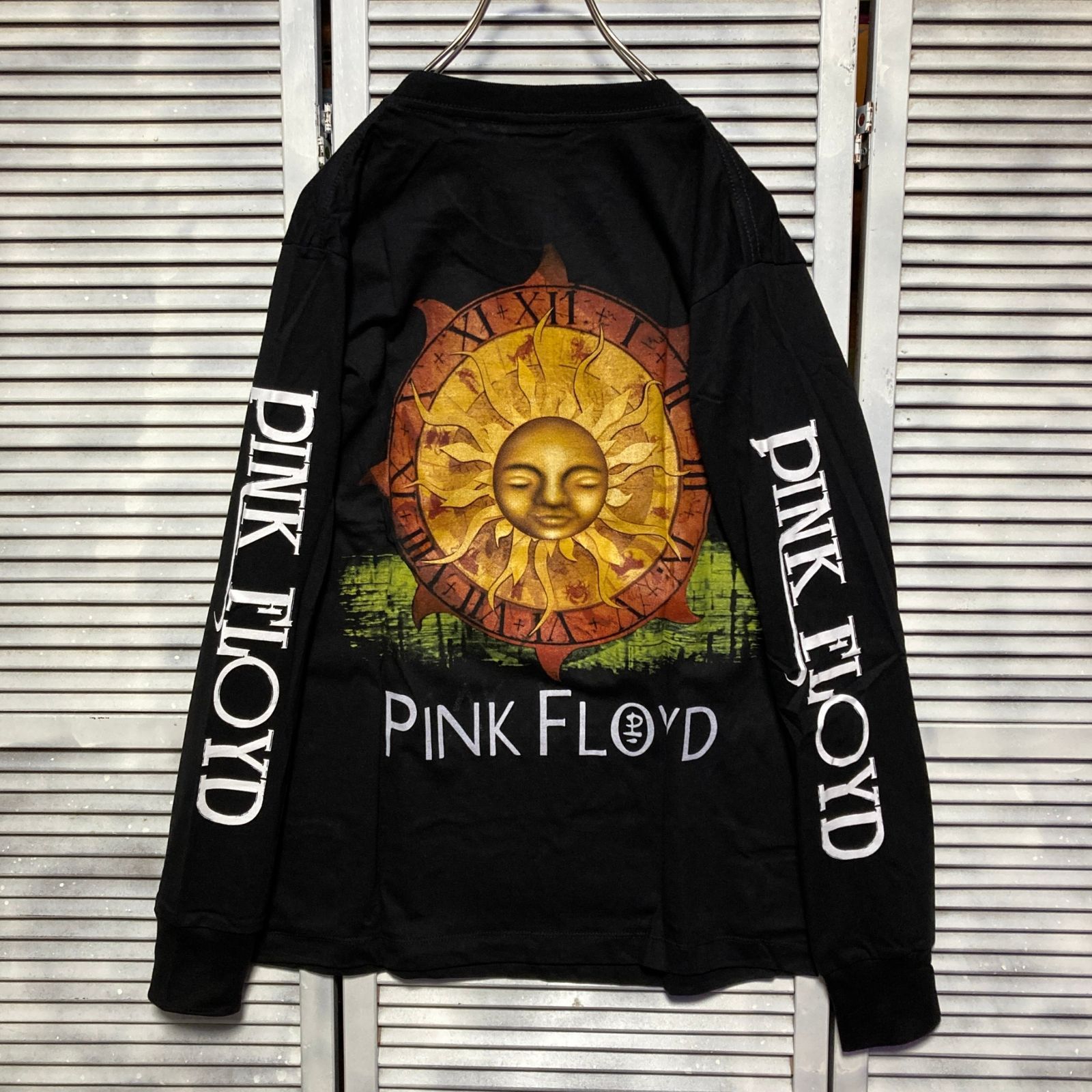 ピンクフロイド PINKFLOYD 黒 長袖 Tシャツ ロンT バンド ロング 