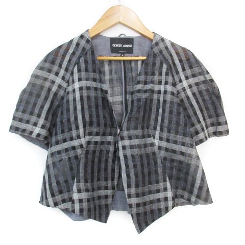 ジョルジオアルマーニ GIORGIO ARMANI ノーカラーシャツ 襟付き
