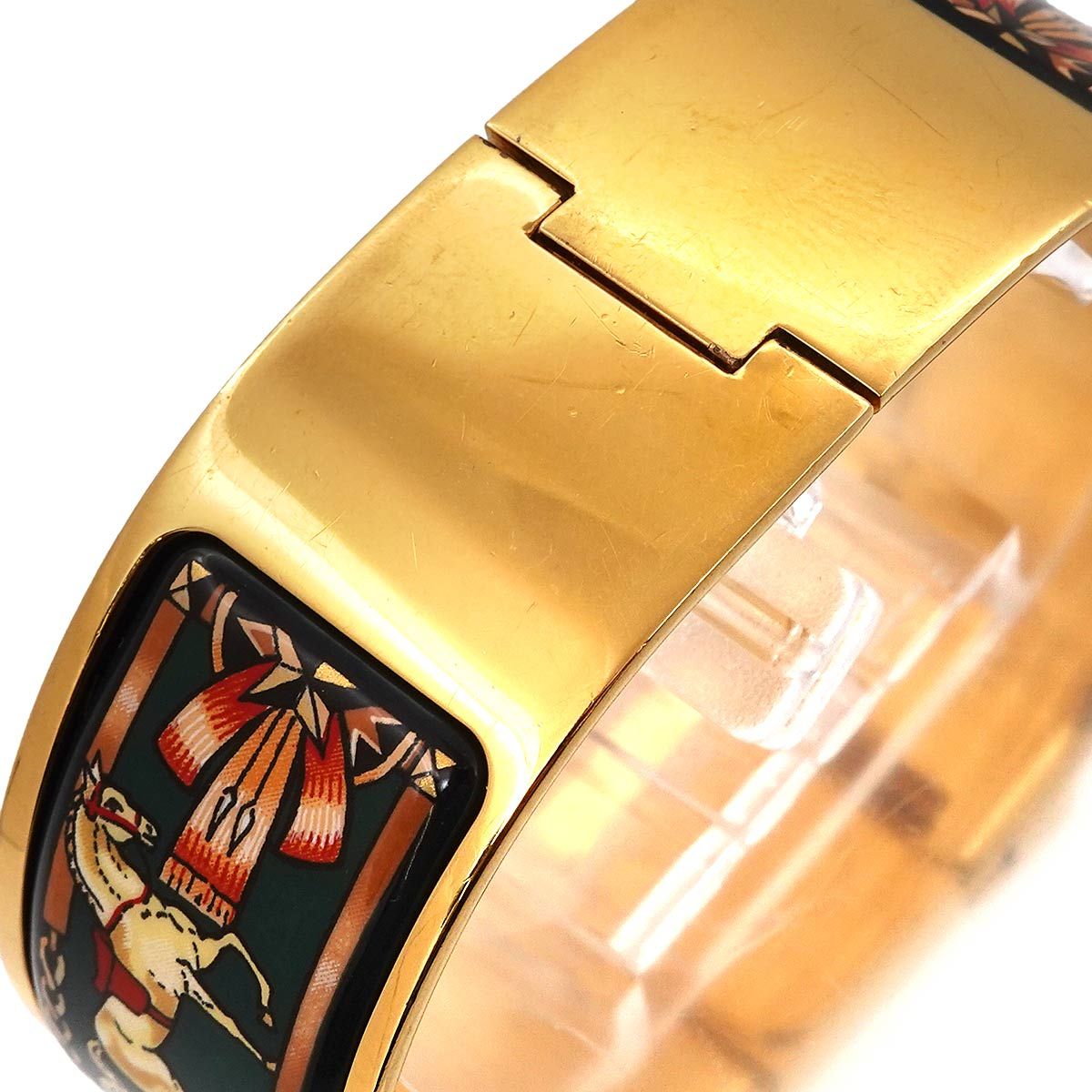 エルメス HERMES ロケ LO1 201 バングル ウォッチ ヴィンテージ