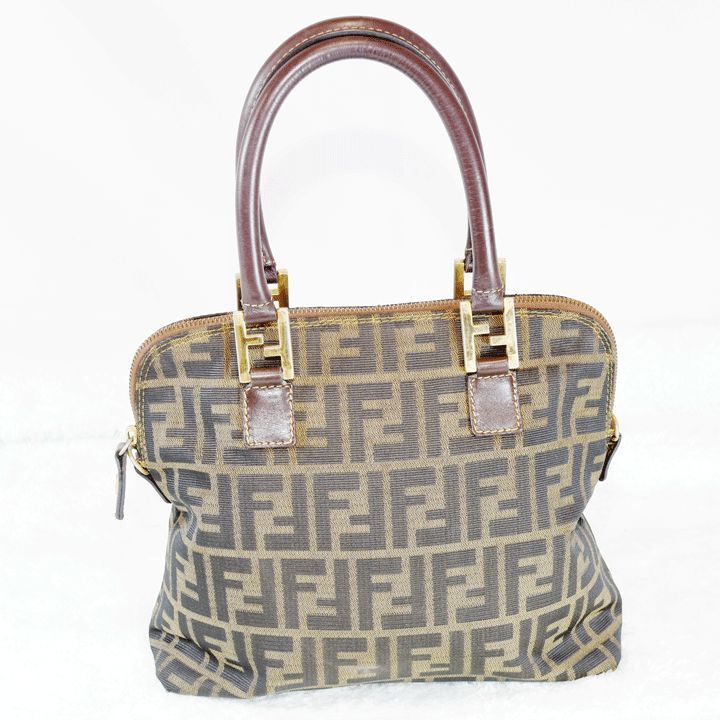 FENDI フェンディ ズッカ柄 ハンドバック トートバッグ FENDI - オールドFENDIズッカ柄トートバッグ フェンディズッカ