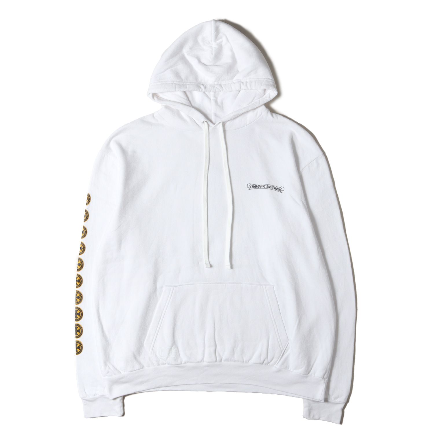 美品】CHROME HEARTS クロムハーツ パーカー ホワイト 白 サイズ:L 