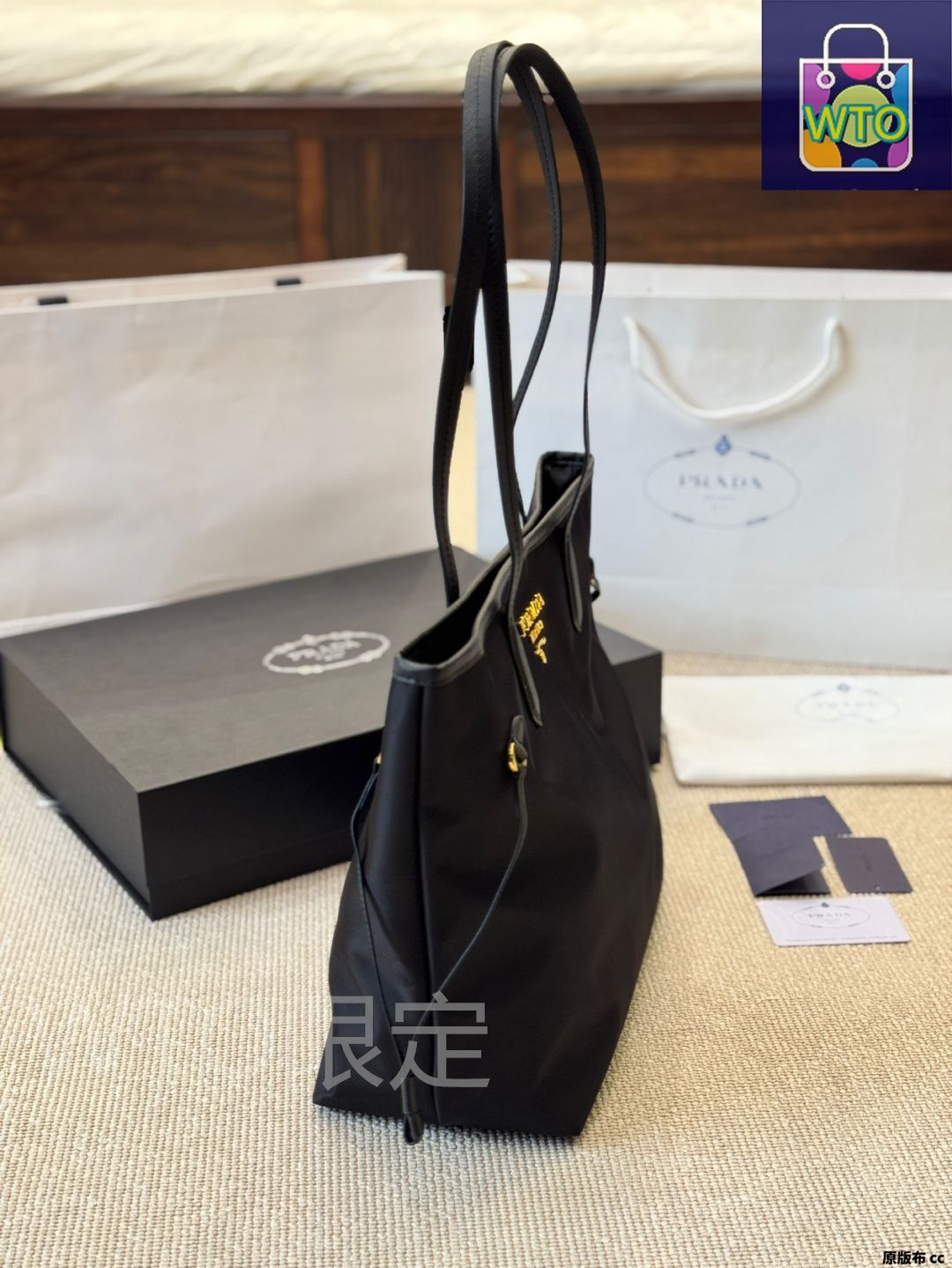 【美品】PRADA ナイロン トートバッグ PRADA プラダ トートバッグ ナイロン 角レザー ブラック - メルカリ