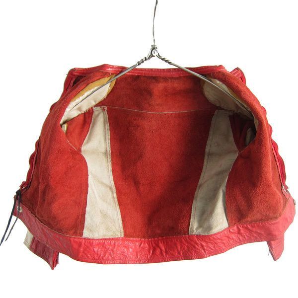 ライダースジャケット 赤系