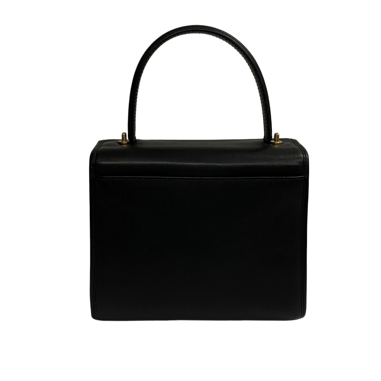 極 美品 保存袋付 CELINE セリーヌ ロゴ リング金具 レザー 本革 2way