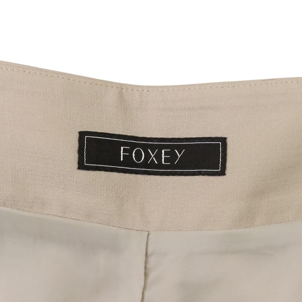 美品 FOXEY フォクシー Pants Arpeggio ハイウエスト タック