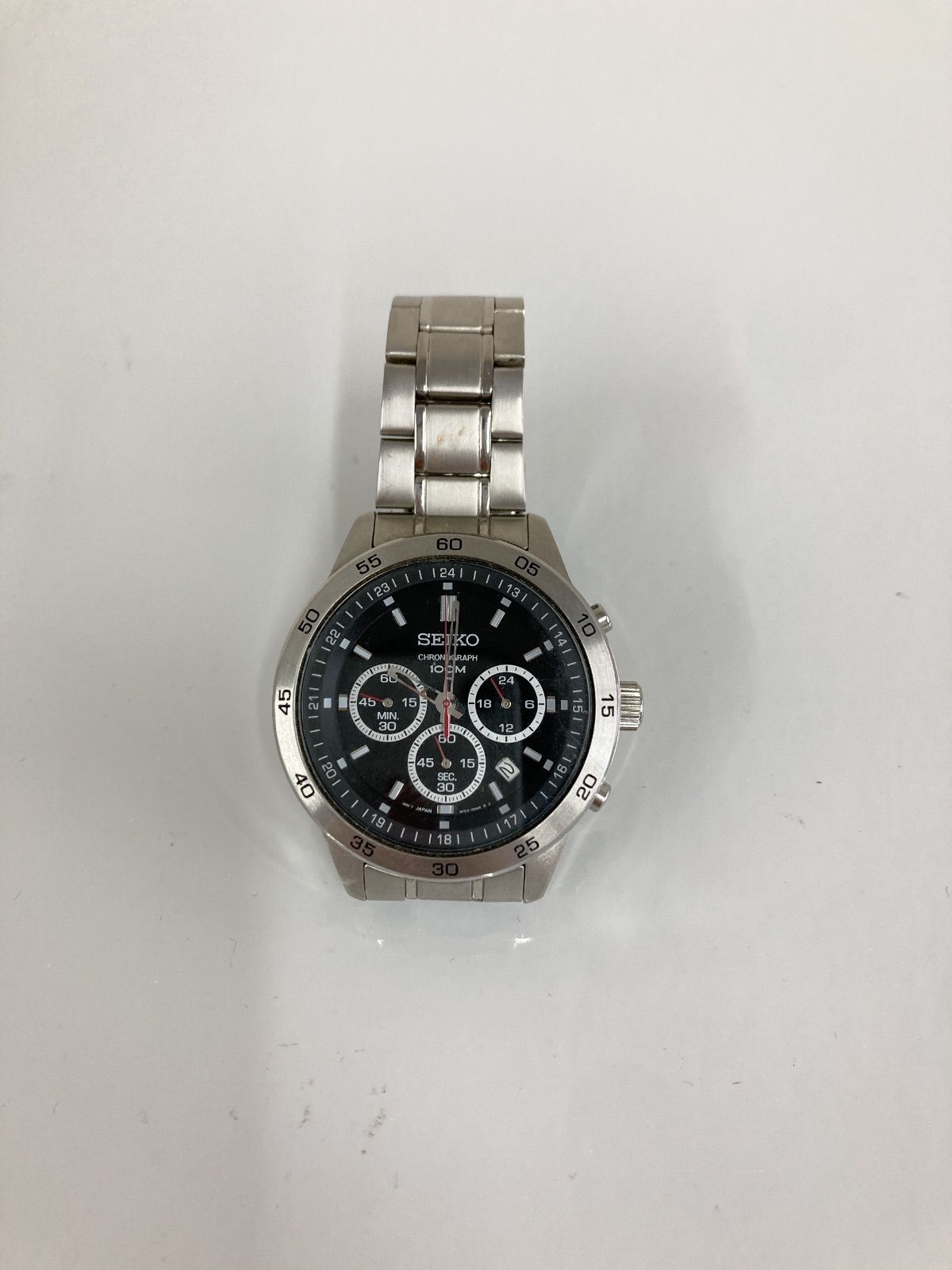 不動品】SEIKO セイコー クロノグラフ100M 4T53-00A0 メンズ 腕時計 