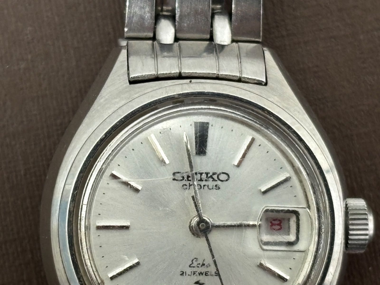 中古稼働品 リューズ難あり セイコー コーラス 2518-0110 手巻き