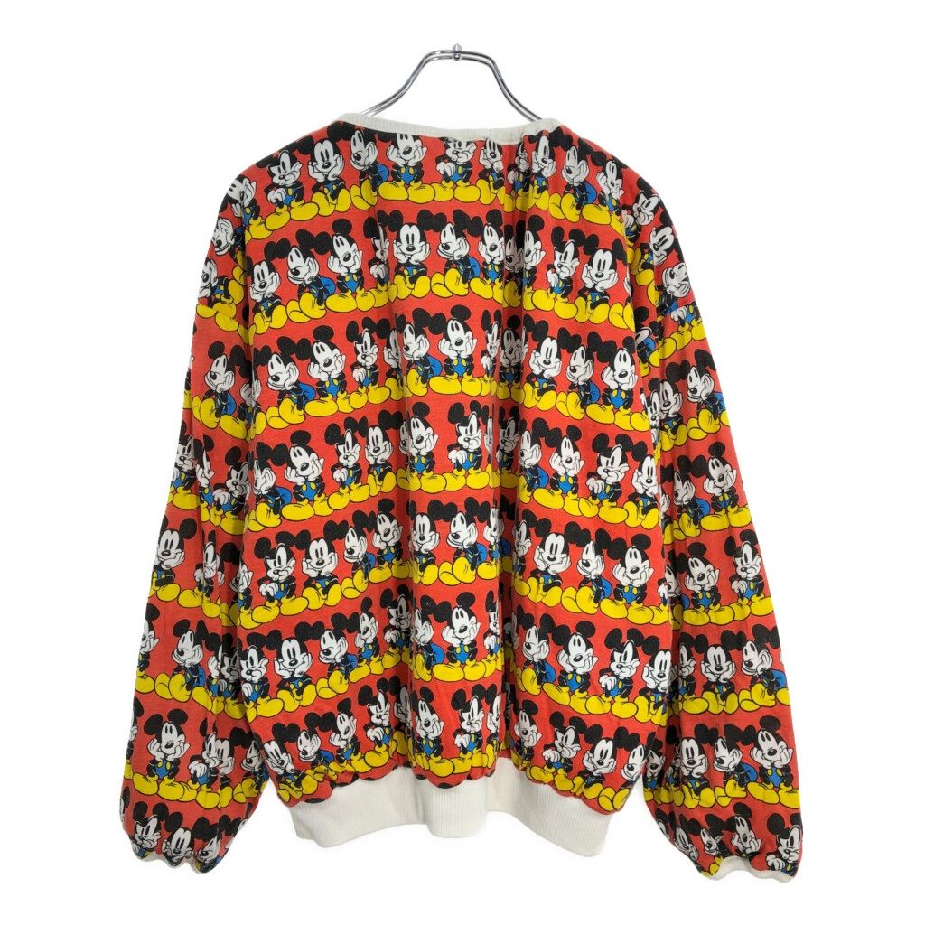 80年代 Disney ディズニー MICKEY&CO ミッキーマウス リバーシブル スウェット キャラクター 総柄(メンズ XL相当)中古 古着 V5334 80年代 Disney ディズニー MICKEY&CO ミッキーマウス リバーシブル